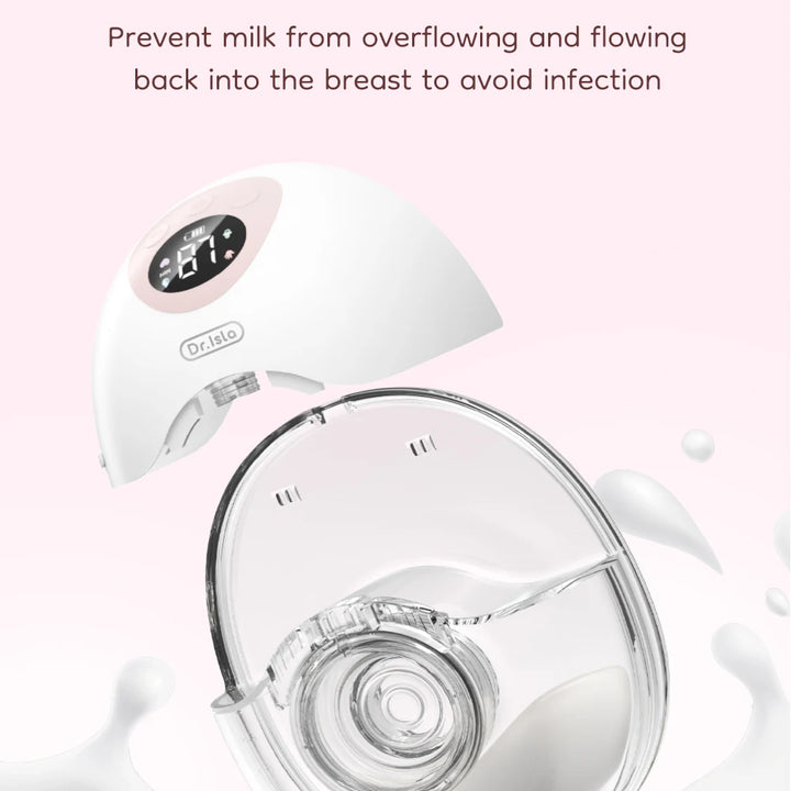 Dr.isla Wearable Electric Breast Pump, 4 Modes, 36 Suction Levels, Hands-Free, 19/24mm Flange.